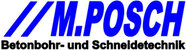 Logo M.Posch Betonbohr- und Schneidetechnik